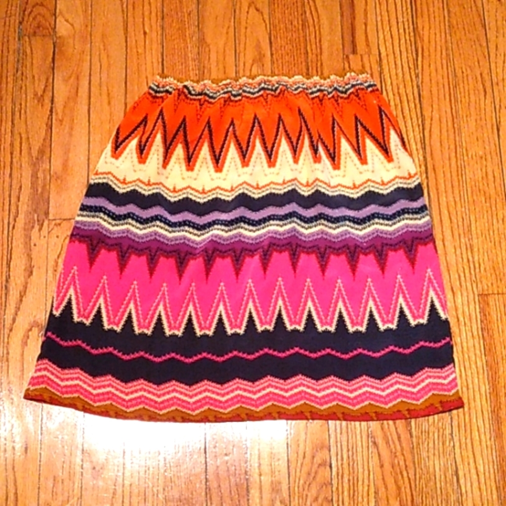 Vibrant print mini skirt